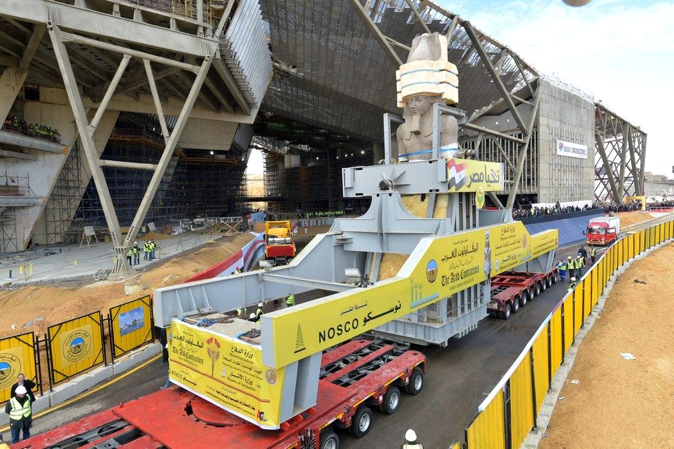 Relocation of the Statue of King Ramses II to the Grand Egyptian Museum